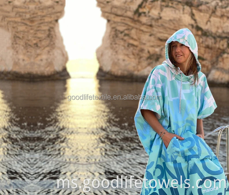 Microfiber Surf Beach Wetsuit Poncho Towel